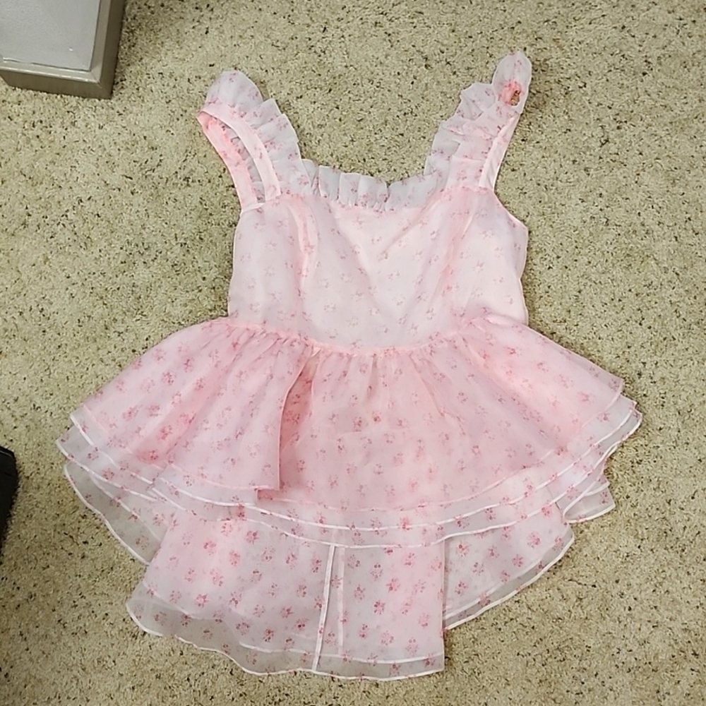 Selkie peony pink parfait poet top size 3x